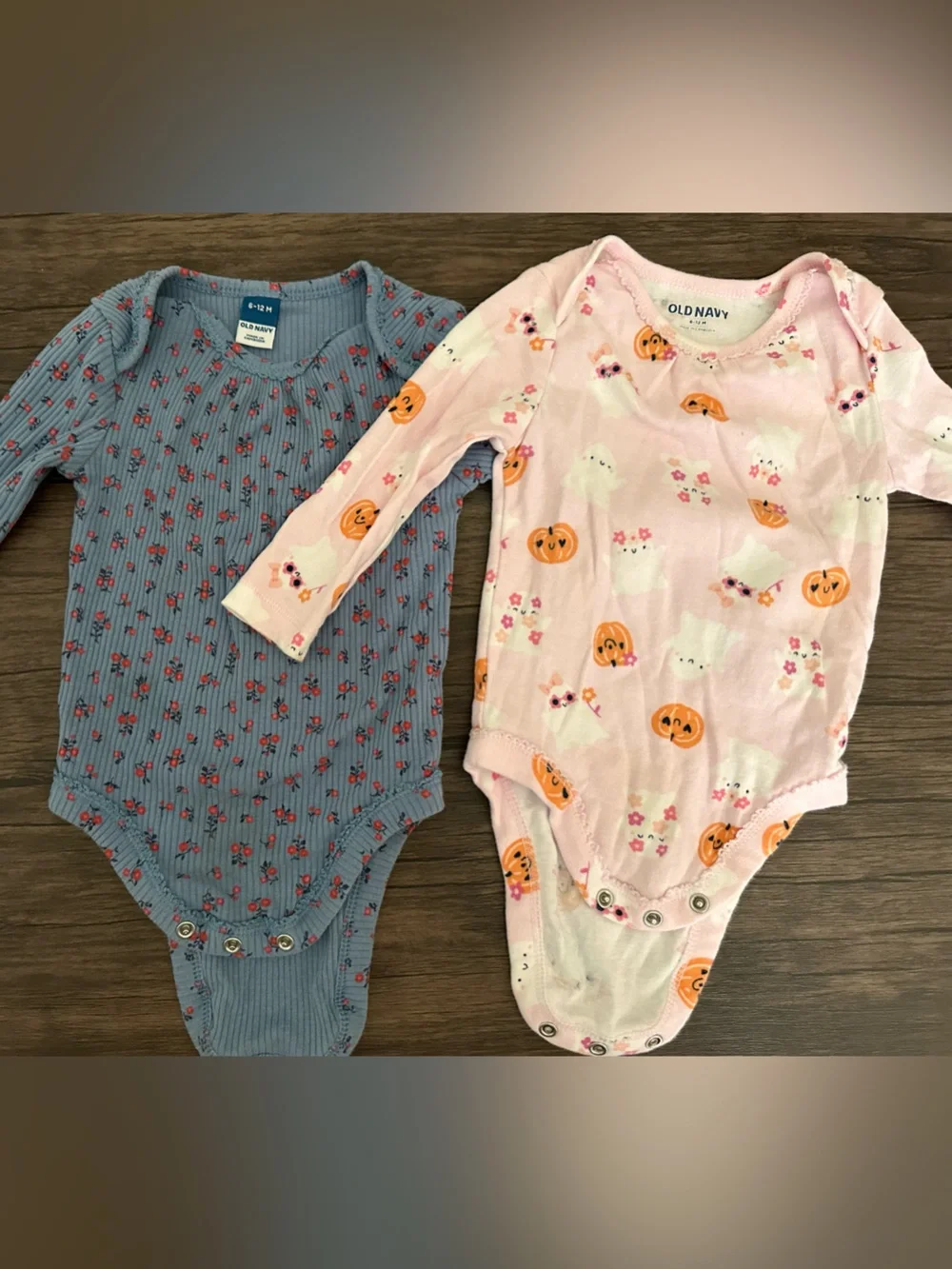 Old Navy Blue Ribbed Bodysuits